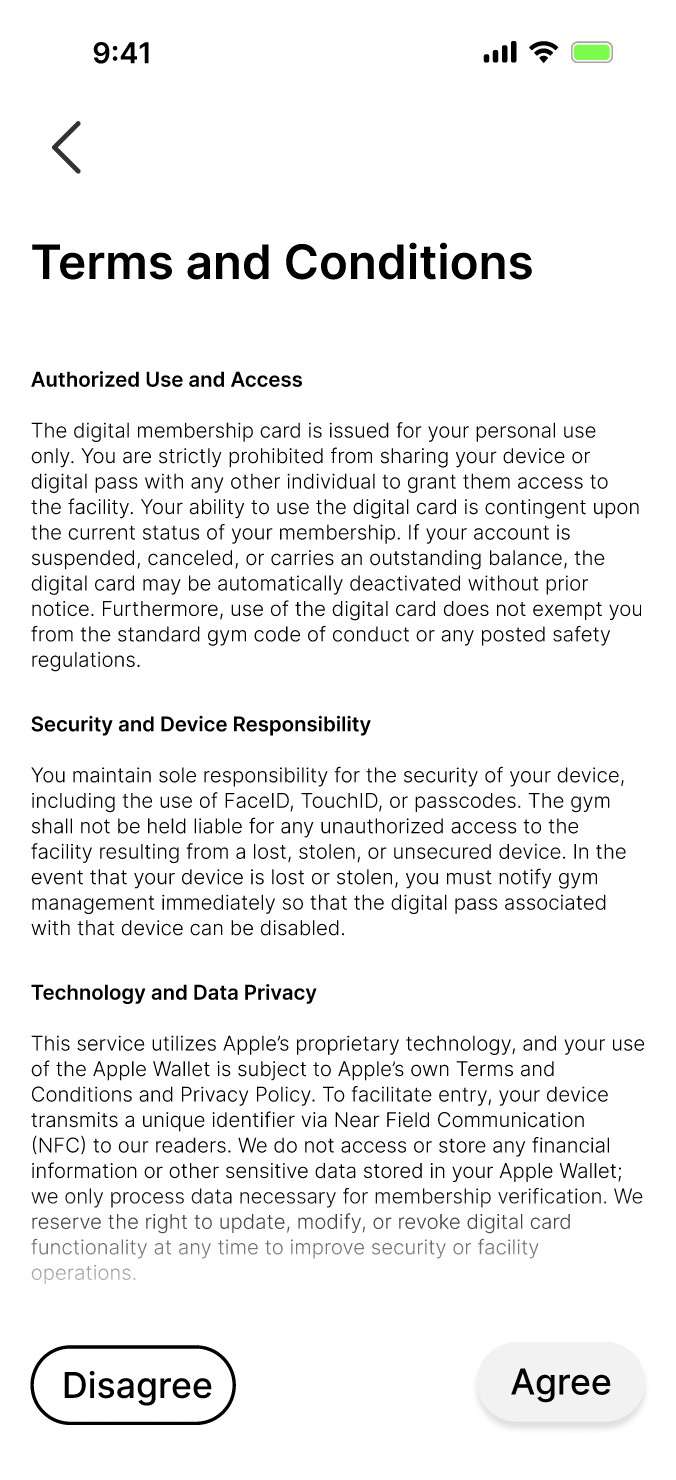 Digital wallet flow step 1